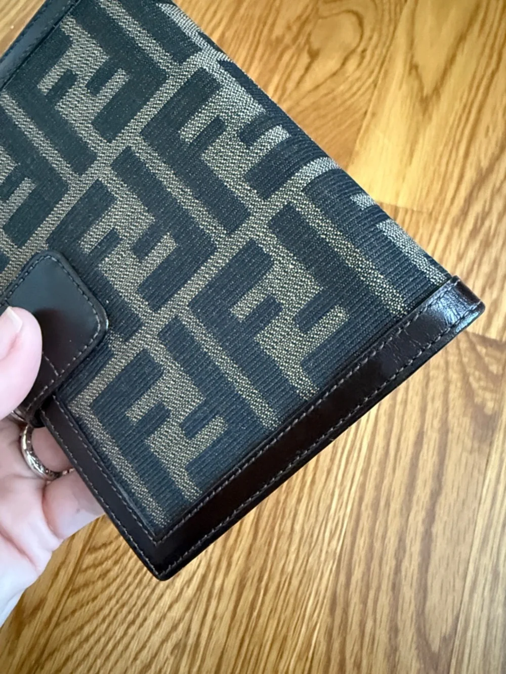 Fendi Brown and Black FF Agenda with Leather Trim - Picture 6 of 12